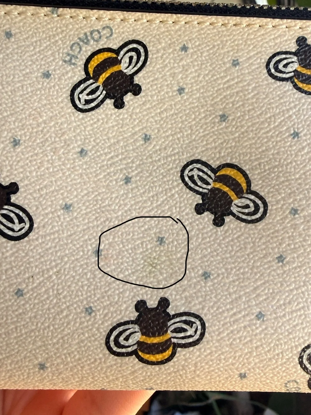 Coach cosmetic pouch
